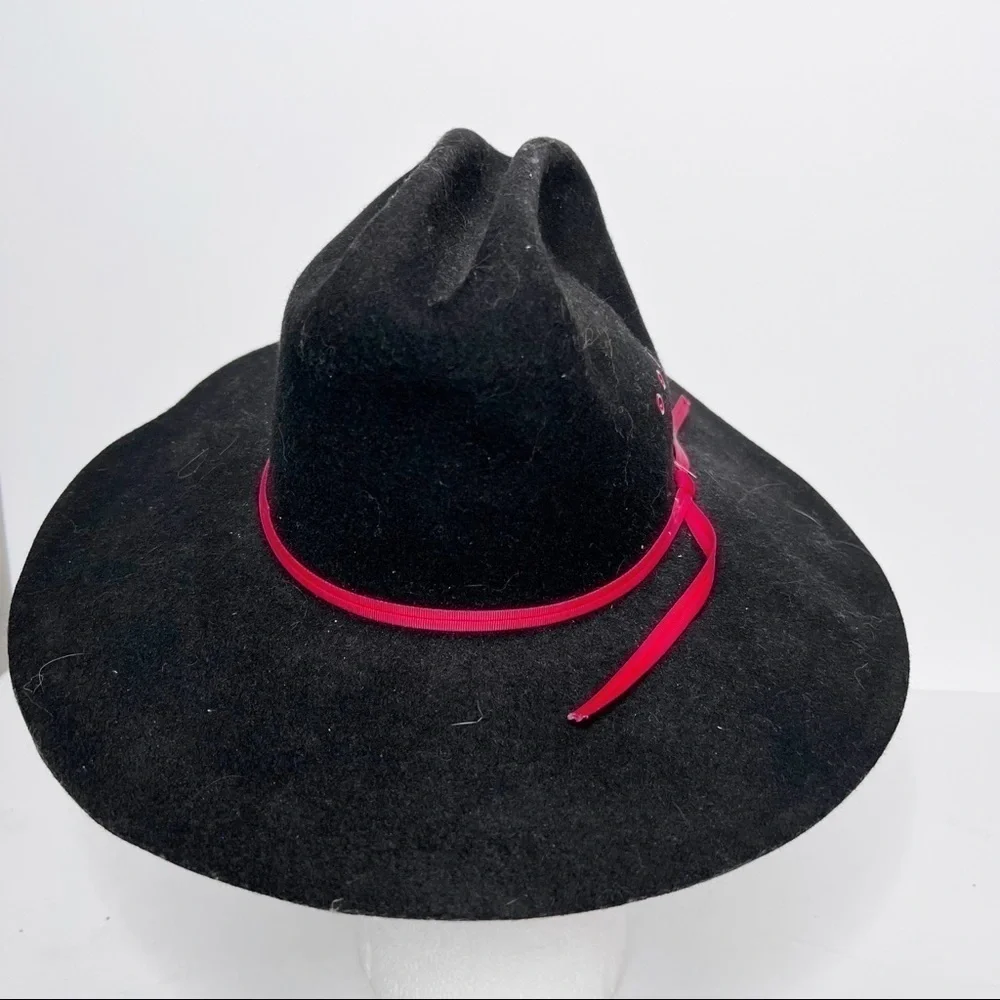 Texas Hat Black Cowboy Hat Size Small Youth Made in USA
